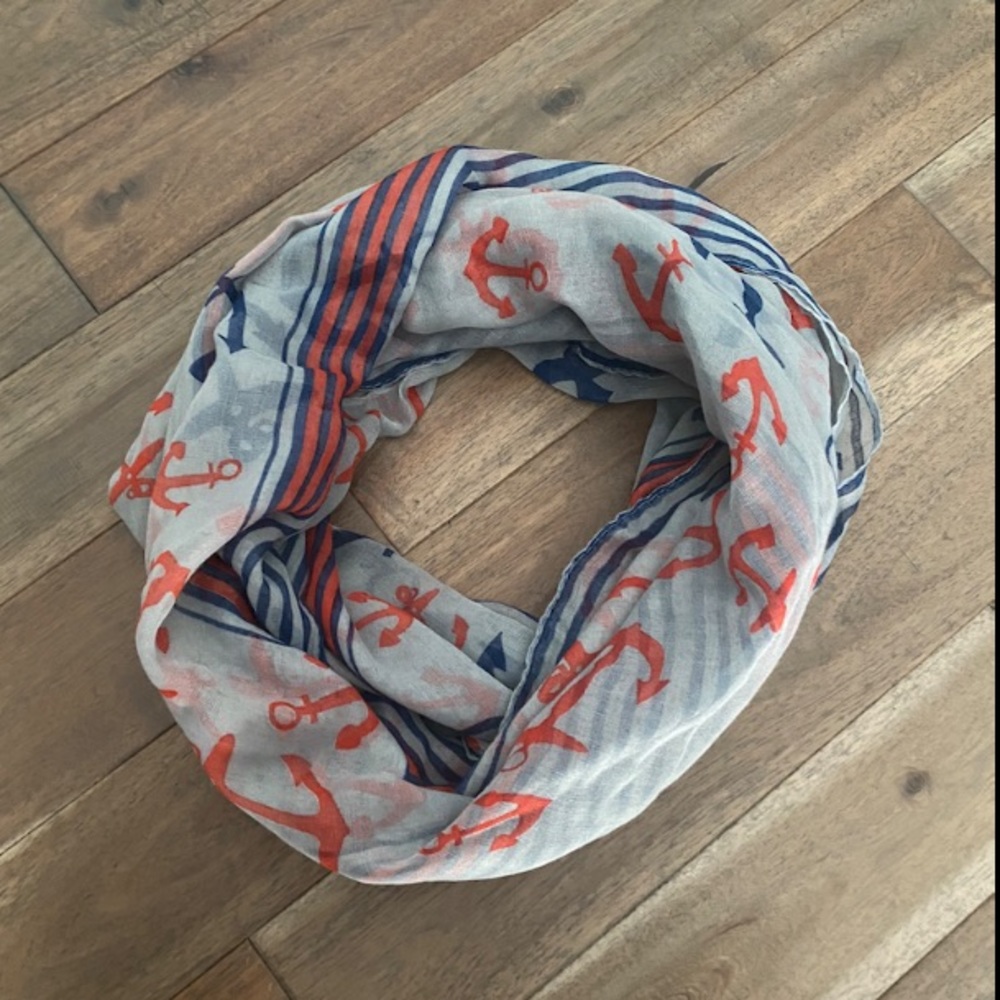 Anchor Infinity Scarf